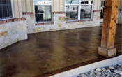 stained concrete patio austin