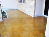 stained concrete patio example of austin work