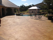 stained concrete pool deck austin