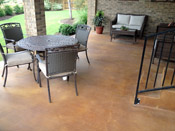 stained concrete patio austin